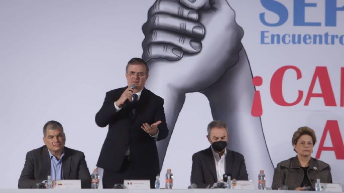 Ante el Grupo de Puebla, Ebrard se lanza contra el neoliberalismo, la corrupción y lo conservador