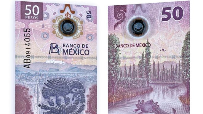 Nuevo billete de 50 pesos: El tunal, el águila, el agua y el ajolote