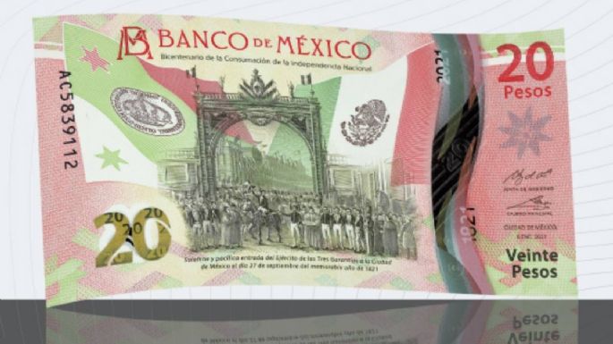 Premian al nuevo billete de 20 pesos como el mejor de Latinoamérica