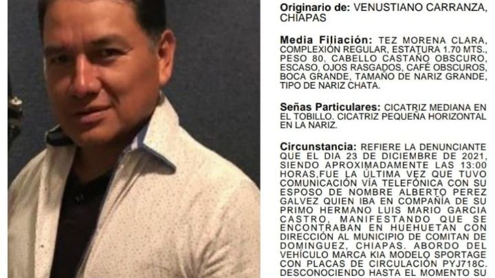 CNDH investiga desaparición en Chiapas del poeta y activista Alberto Pérez Gálvez