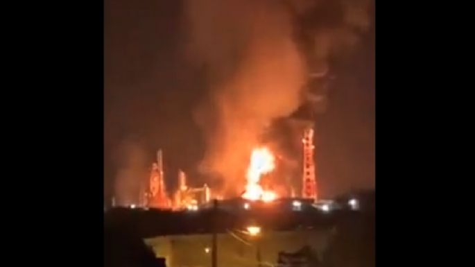 Incendio en la Refinería Lázaro Cárdenas de Minatitlán fue controlado y no hubo heridos