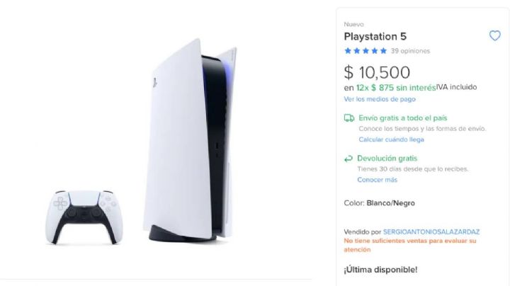 Piden en Mercado Libre 10 mil pesos por una PlayStation 5 y dan a cambio... una foto