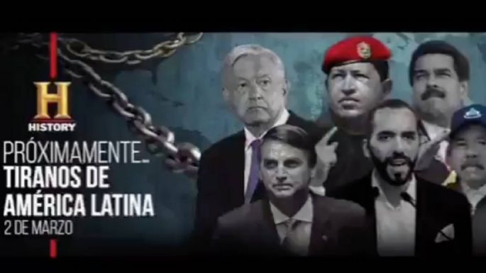 History desmiente producción de documental con el título "Tiranos de América"; es fake news, ataja