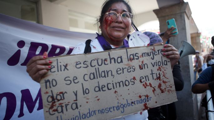 Feminista fue agredida por una simpatizante de Félix Salgado Macedonio en Iguala