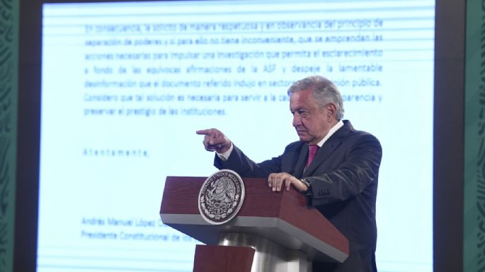 López Obrador pide al Congreso investigar a la ASF por su informe "tendencioso"