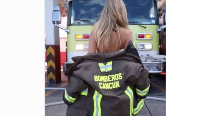 Graban video con playmate en la sede de los Bomberos de Cancún; cesan al director