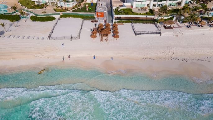 Así avanza el sargazo previo a Semana Santa en playas Quintana Roo