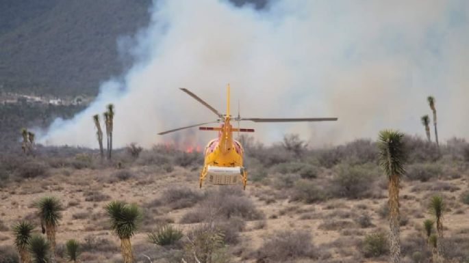 Evacuan a 450 personas por incendio en Santiago, NL; retiran a brigadistas en Arteaga, Coahuila