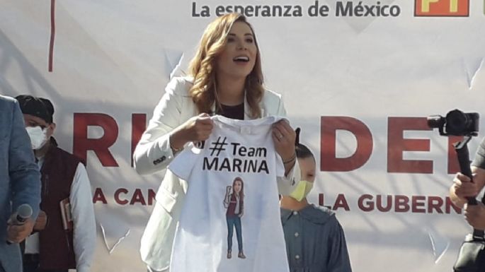 Al mero estilo priista, Marina del Pilar Ávila se regista como candidata de Morena para BC