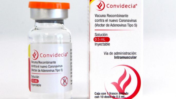 Sale primer lote de 940 mil dosis de la vacuna de Cansino envasadas en México