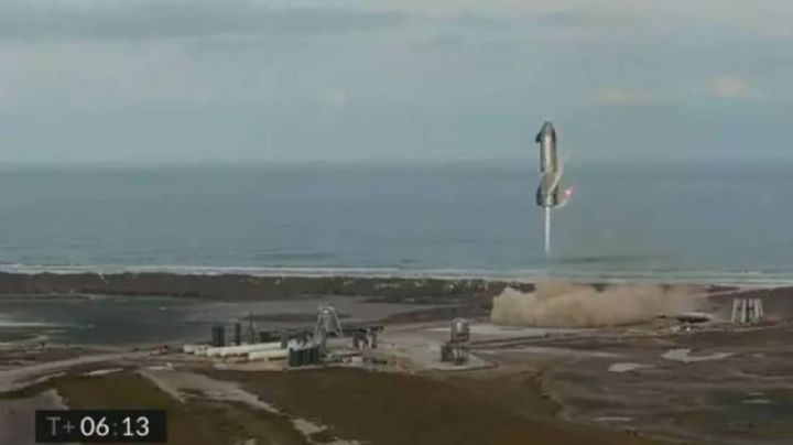 Space X vuela y aterriza el cohete Starship al tercer intento, pero luego explota