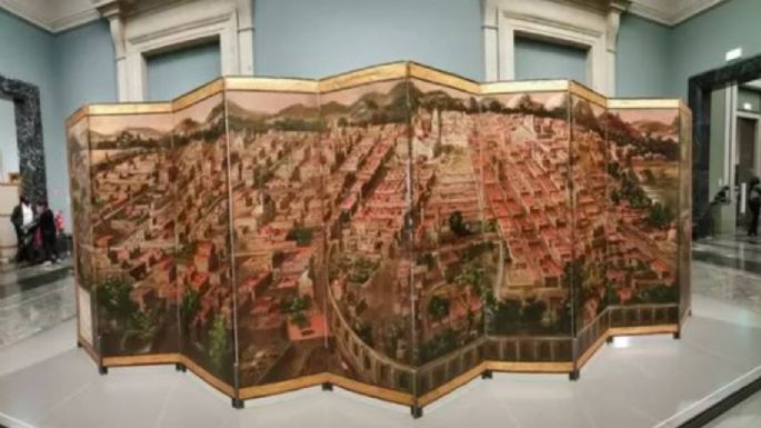 El Prado se abre al arte colonial con un biombo de la conquista de México
