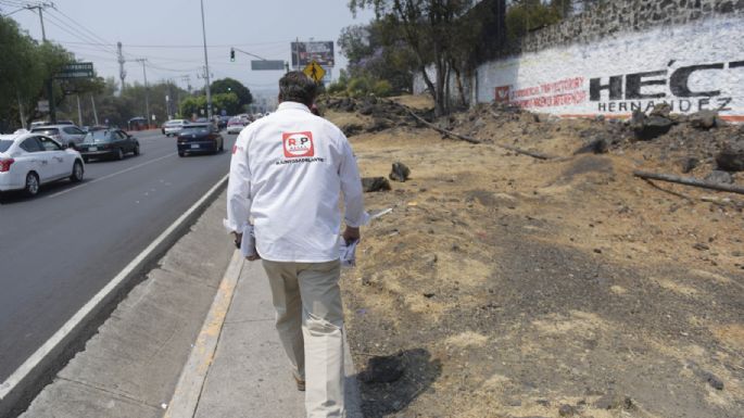 Alfredo Adame hace campaña entre mentadas de madre y altercado con automovilistas