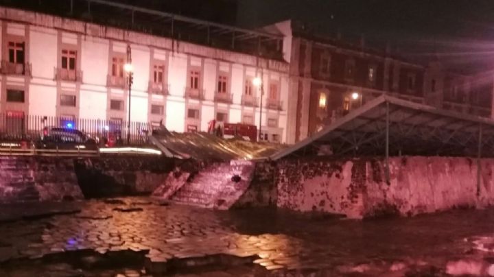 Colapsa parcialmente techumbre del Templo Mayor por acumulación de granizo