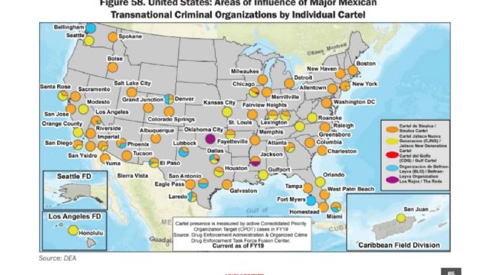 El CJNG se extiende a 26 ciudades de EU, incluidos Honolulu en Hawái y San Juan de Puerto Rico: DEA