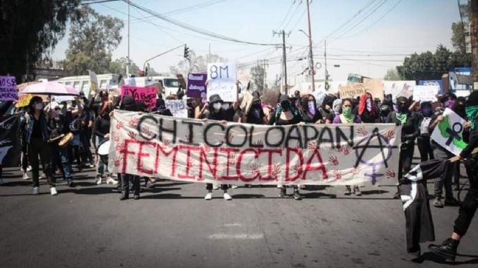 Policía de Chicoloapan agrede a feministas en protesta contra la violencia de género