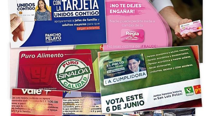 Las tarjetas electorales, un carrusel multicolor