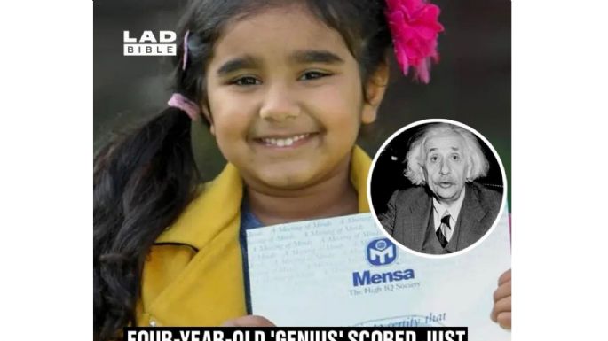 Niña de 4 años tiene un coeficiente cercano al de Albert Einstein