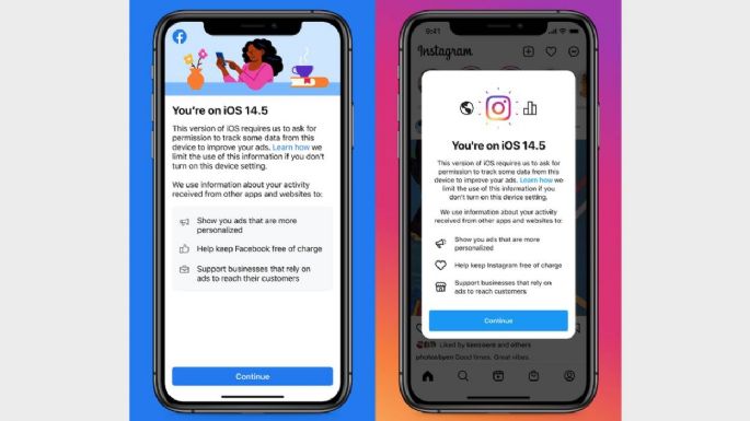 Facebook e Instagram piden a sus usuarios de iOS no desactivar el rastreo publicitario para mantener gratis el servicio