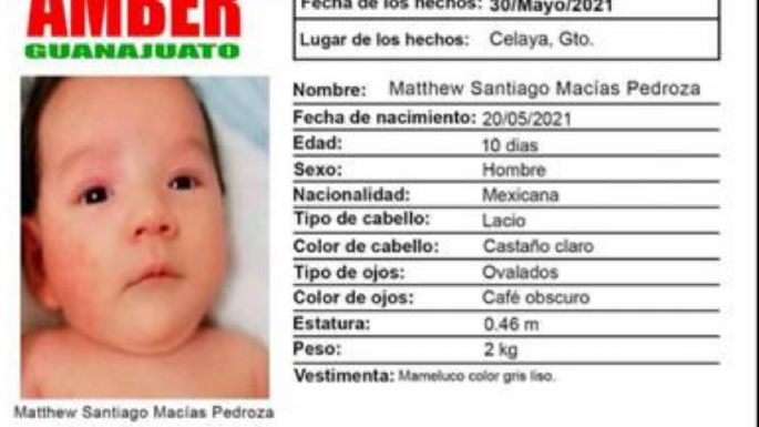 Roban a bebé de 10 días de nacido a bordo de un taxi en Guanajuato