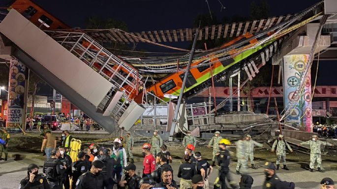 Colapsa estructura del Metro y cae tren con pasajeros en la Línea 12; hay 20 muertos y 70 heridos