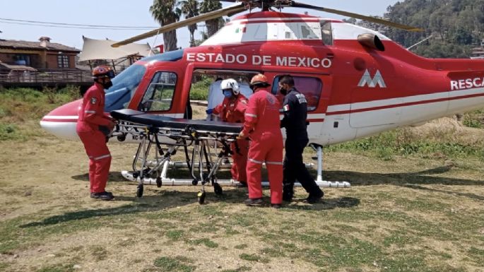 CODHEM indaga caso de helicóptero apedreado en campo de futbol en Malinalco