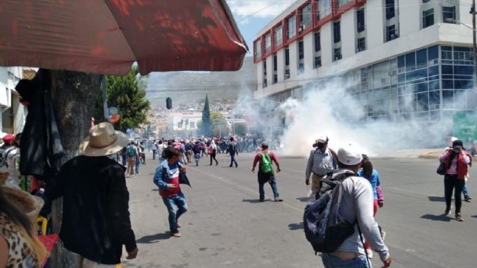 Hidalgo: enfrentamiento entre campesinos y policías deja un herido de gravedad