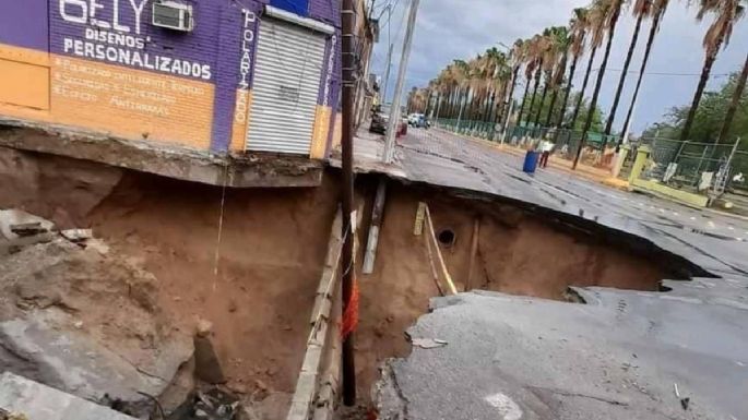 Ahora en Nuevo Laredo se abre socavón de 20 metros de diámetro