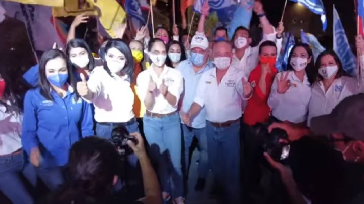 Candidata aliancista a la alcaldía de Mexicali roba aplausos a Lupita Jones en cierre de campaña