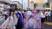 Comunidad LGBT marcha en Colima para exigir justicia por transfeminicidios