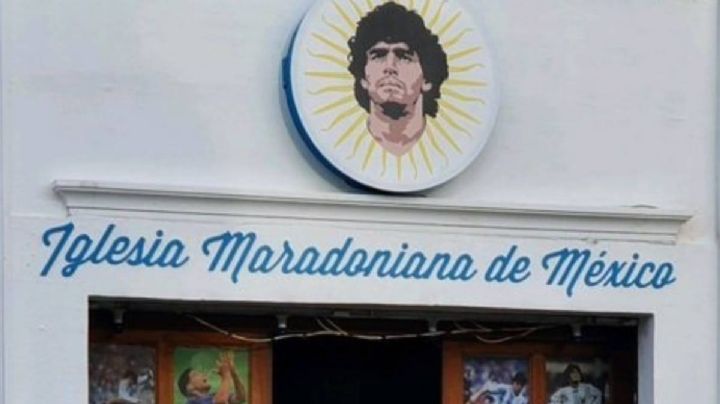 Abren en Cholula la primera "Iglesia Maradoniana" de México