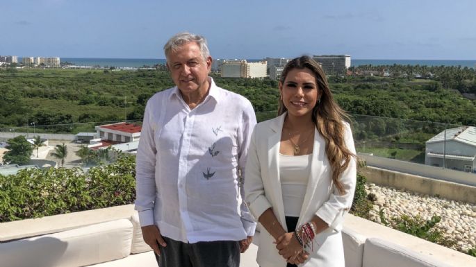 AMLO se reúne con Evelyn Salgado en Acapulco