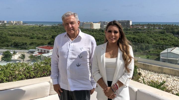 AMLO se reúne con Evelyn Salgado en Acapulco