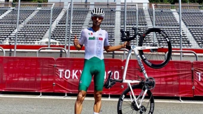 El mexicano Eder Frayre cruzó la meta en el lugar 39 en ciclismo de ruta