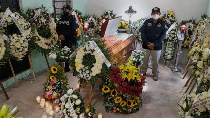 Despiden como héroe a policía cuya muerte permitió esclarecer un feminicidio