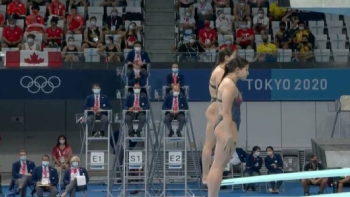 Dolores Hernández y Carolina Mendoza finalizaron en cuarto lugar de trampolín sincronizado de tres metros