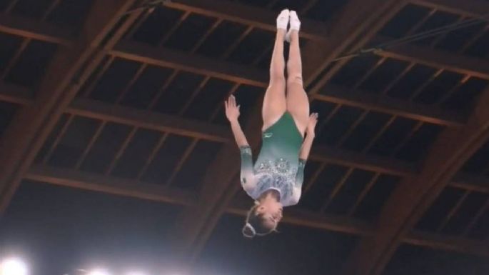 Dafne Navarro logra histórico octavo lugar en gimnasia de trampolín