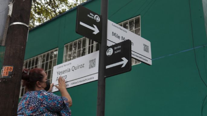 A seis años del caso Narvarte, colocan placa y renombran calles