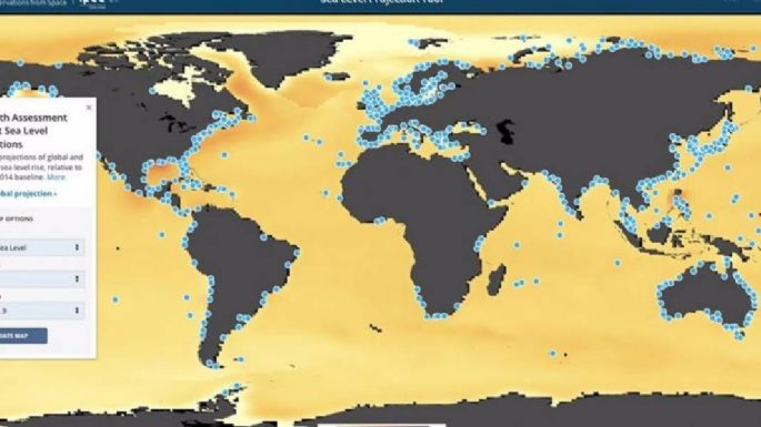 Averigua con la NASA cuánto subirá el mar en tu lugar de residencia