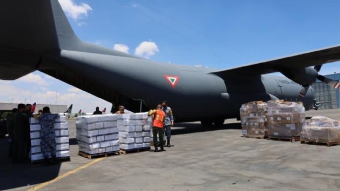 México envía un cargamento de medicamento y víveres para damnificados del sismo en Haití