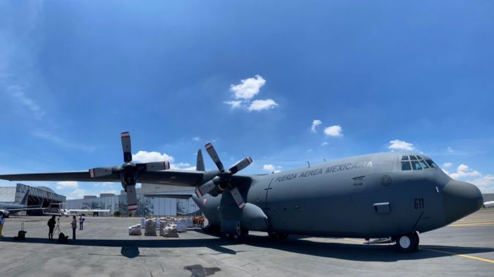 La Fuerza Aérea Mexicana envió dos aviones con ayuda humanitaria a Haití