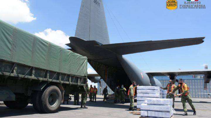 Fuerza Aérea Mexicana y Marina, en puente aéreo y naval para ayudar a Haití