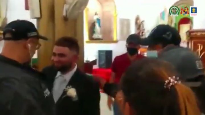 Detienen en plena iglesia y a punto de casarse a capo del Clan del Golfo (Video)