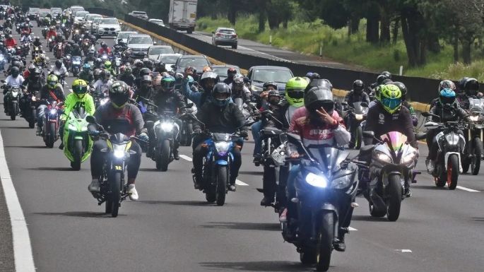 Así fue la rodada en memoria de los motociclistas que fallecieron en la México-Cuernavaca