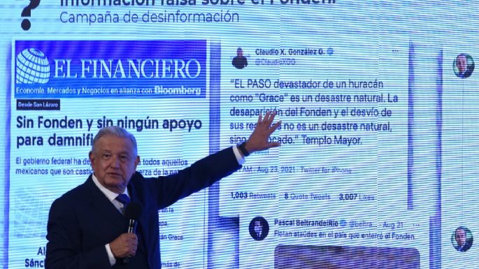 AMLO acusa de "cinismo" a Claudio X. González por criticar la desaparición del Fonden