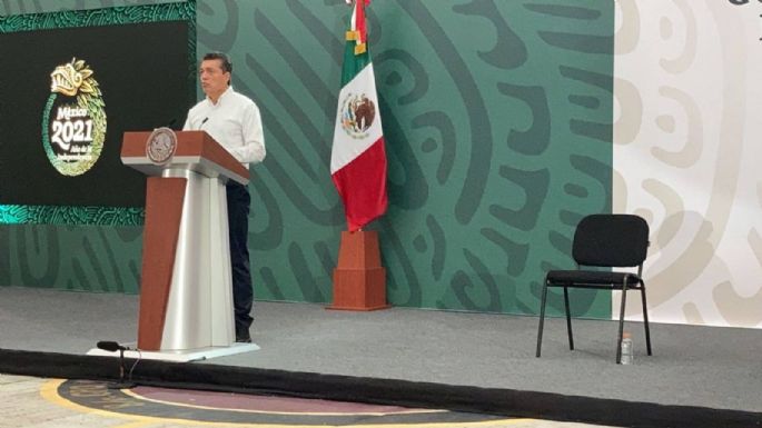 Con AMLO retenido por la CNTE, Rutilio Escandón elogia la vocación del presidente para dialogar