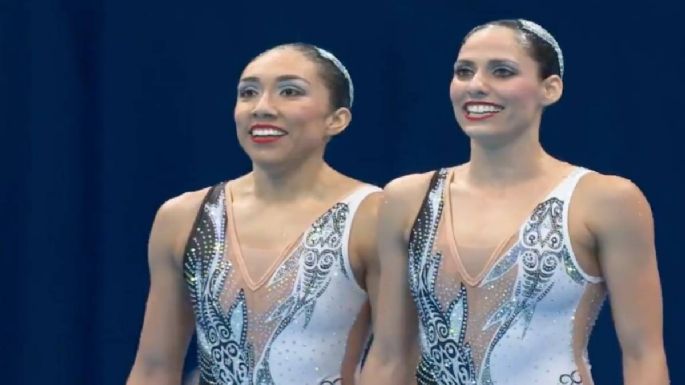 Nuria Diosdado y Joana Jiménez terminaron en el lugar 12 en la final de duetos de natación artística (Video)