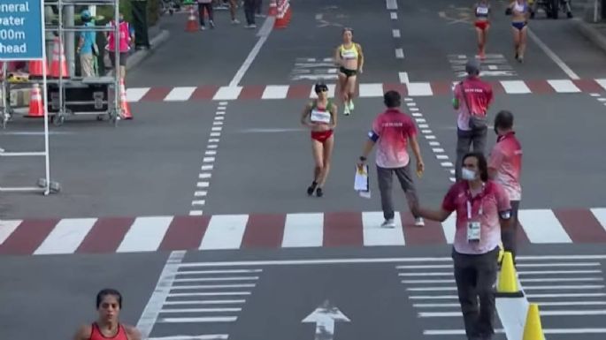 Alegna González finalizó en quinto lugar en la marcha de 20 kilómetros femenil