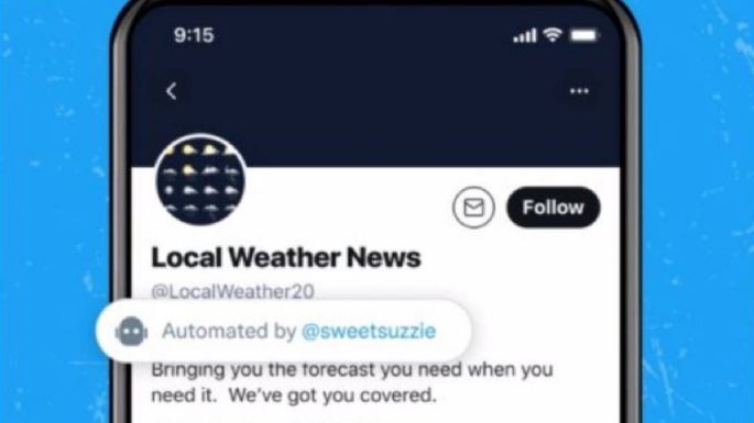 Twitter identifica las cuentas automatizadas o bots que publican en la red social