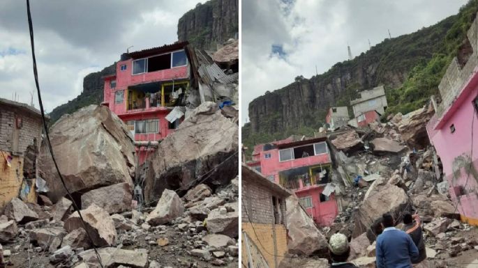 Cerro del Chiquihuite se desgaja y sepulta casas; reportan personas desaparecidas